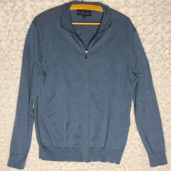 Brooks Brothers Supima Cotton Zipper Cardigan Size Small - Picture 1 of 4
